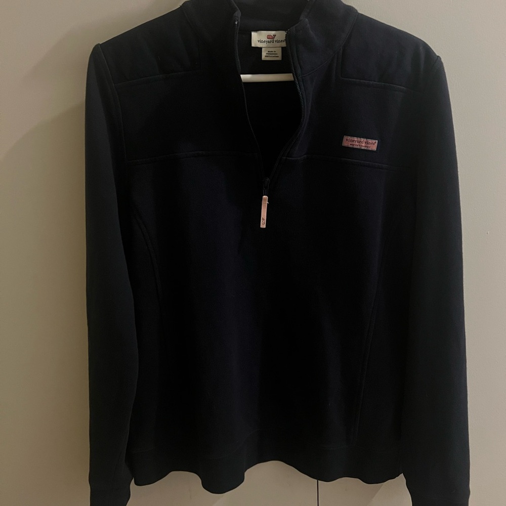 Vineyard Vines Navy Quarter-Zip Pullover